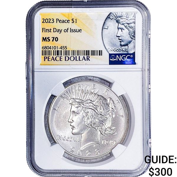 2023 Silver Peace Dollar NGC MS70