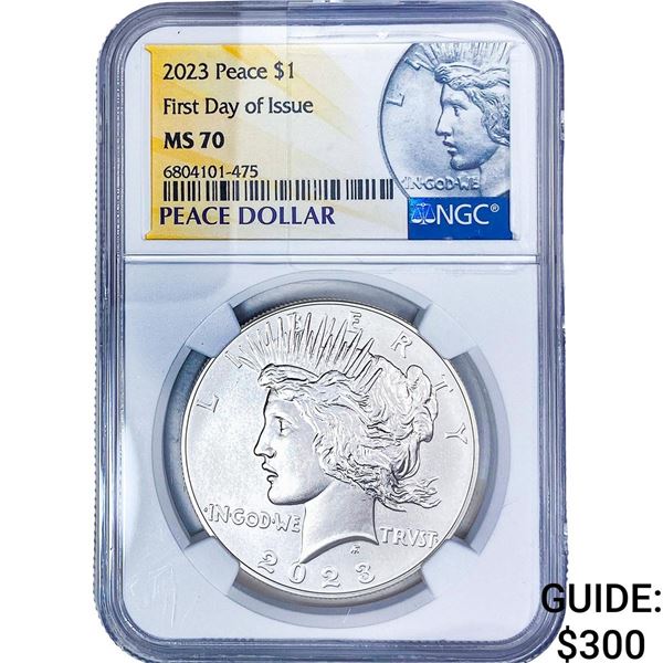 2023 Silver Peace Dollar NGC MS70