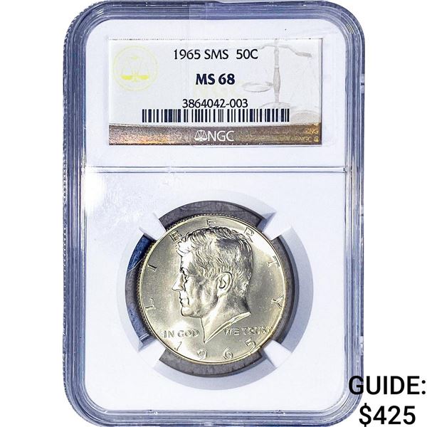 1965 Kennedy Half Dollar NGC MS68