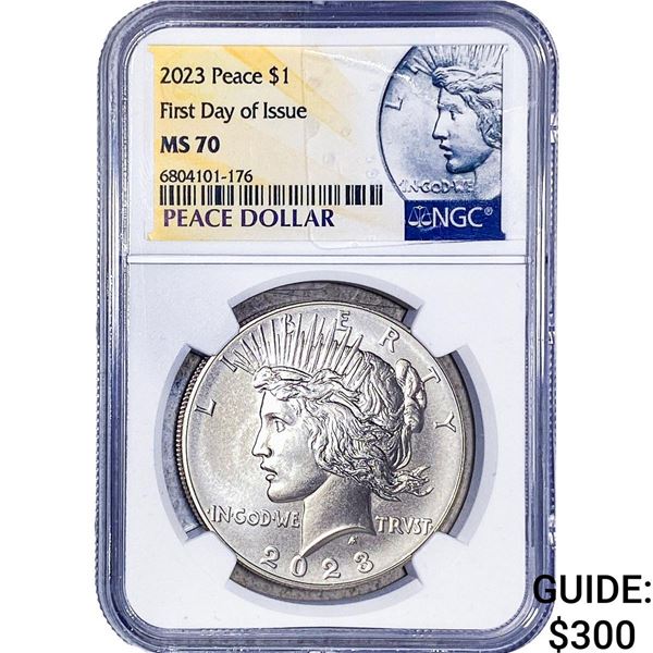 2023 Silver Peace Dollar NGC MS70