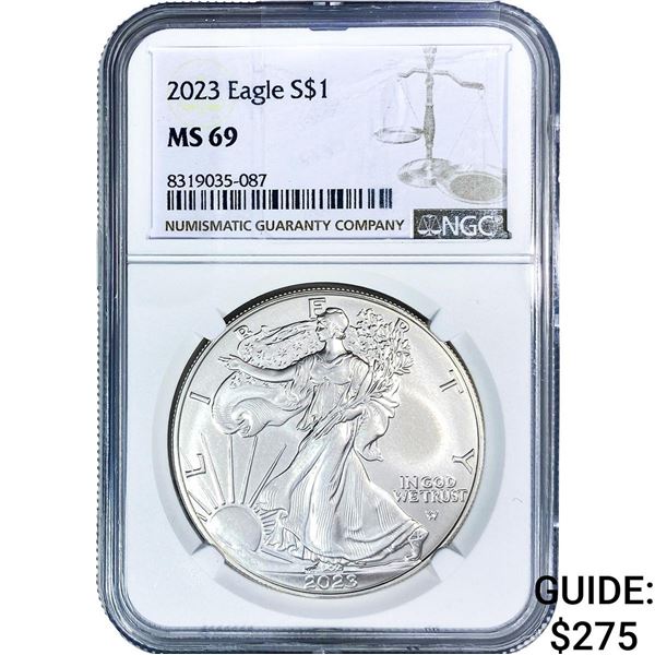 2023 Silver Eagle NGC MS69