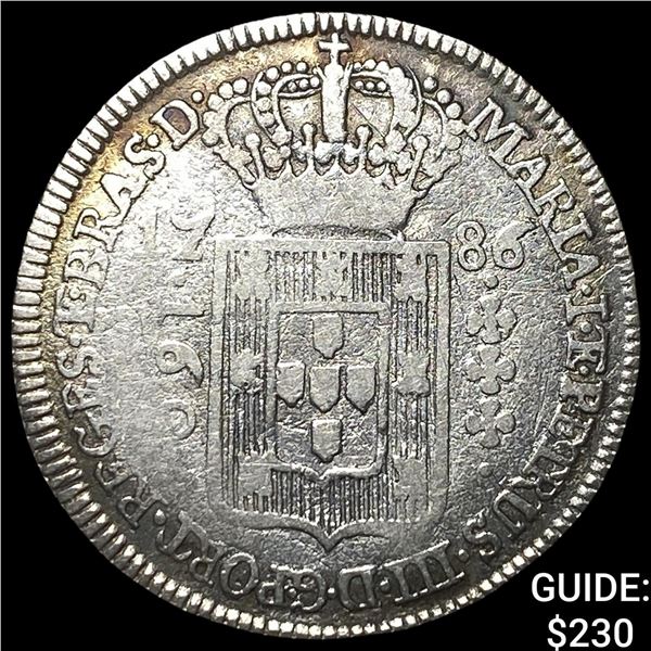 1786 Brazil Silver 160 Reis