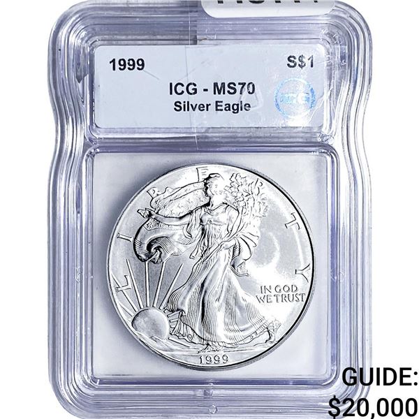 1999 Silver Eagle ICG MS70