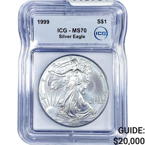 1999 Silver Eagle ICG MS70