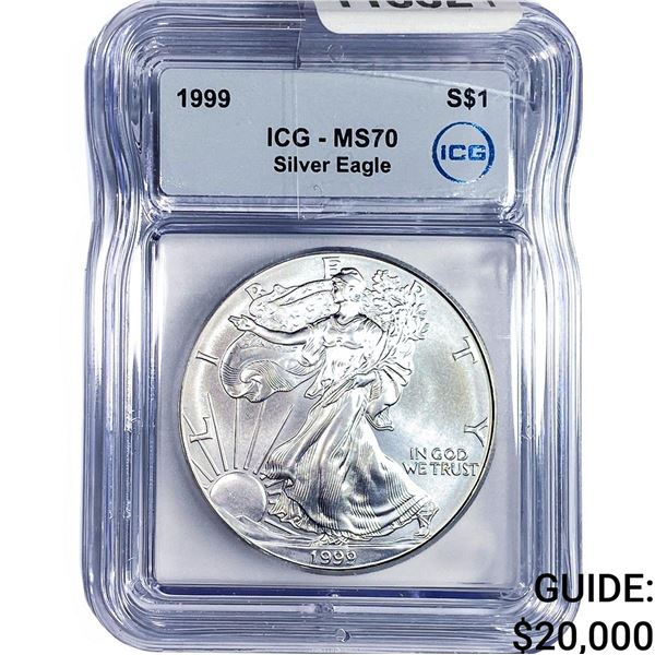 1999 Silver Eagle ICG MS70