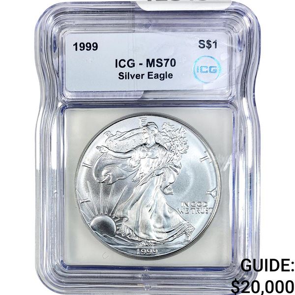 1999 Silver Eagle ICG MS70