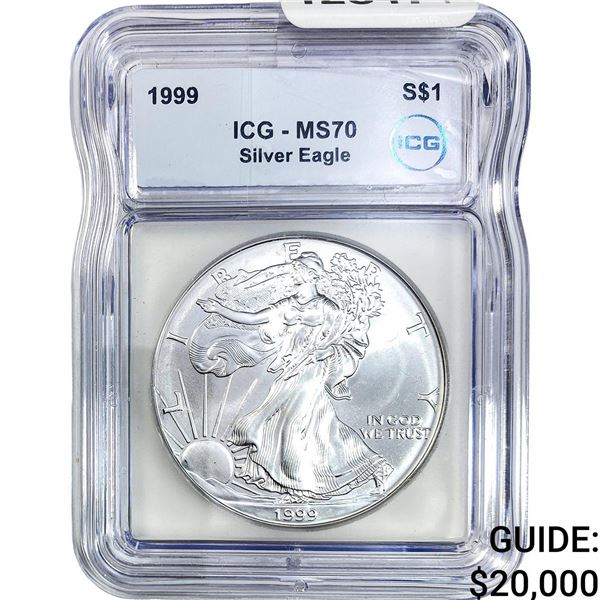 1999 Silver Eagle ICG MS70