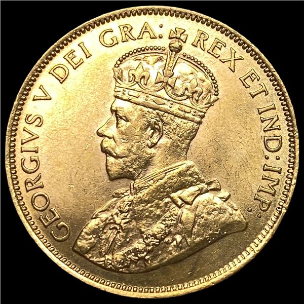1912 Canada .4838oz Gold 10 Dollars  UNCIRCULATED