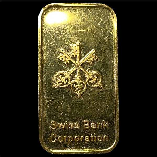 Swiss Bank Corporation 1/3oz Gold Bar .9999  HIGH GRADE