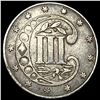 Image 2 : 1860 Silver Three-Cent Piece CLOSELY  UNCIRCULATED