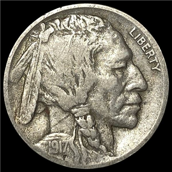 1917-D Buffalo Nickel LIGHTLY CIRCULATED