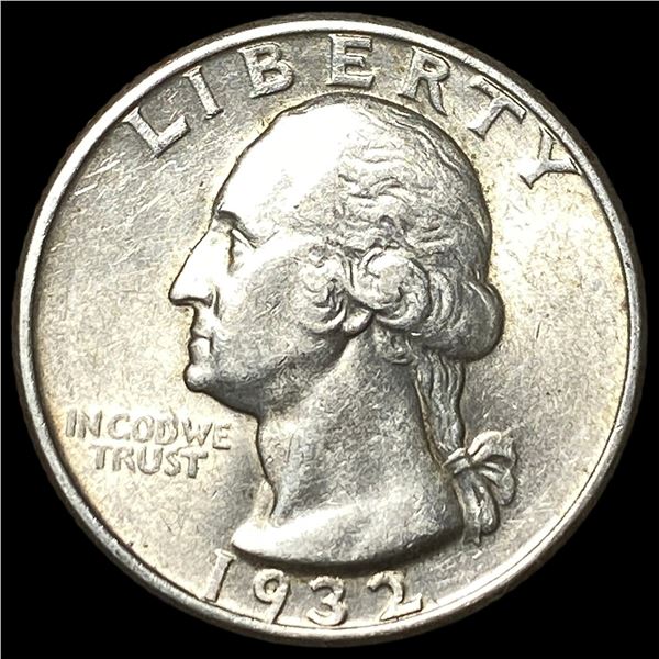 1932 Silver Washington Quarter CHOICE AU