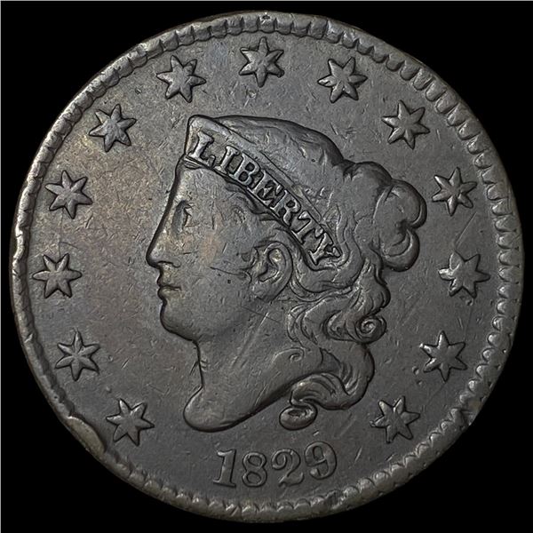 1829 Coronet Head Large Cent LIGHTLY  CIRCULATED