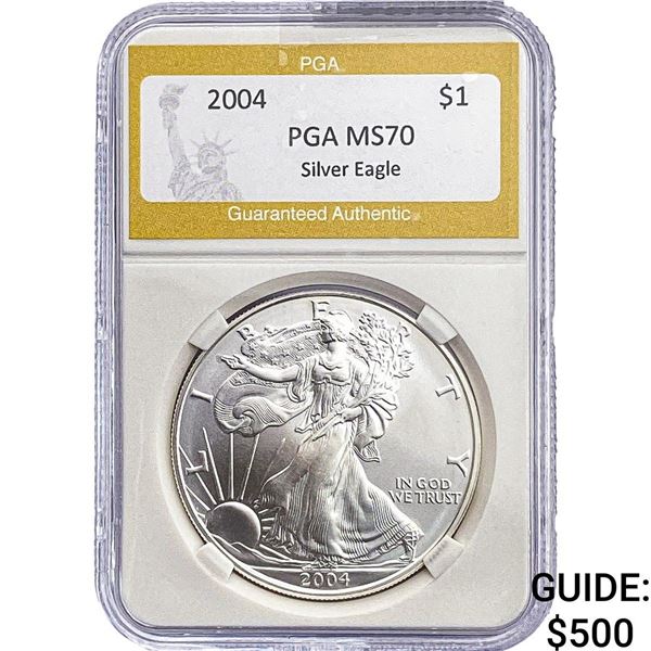 2004 American Silver Eagle PGA MS70