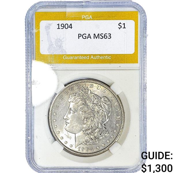 1904 Morgan Silver Dollar PGA MS63
