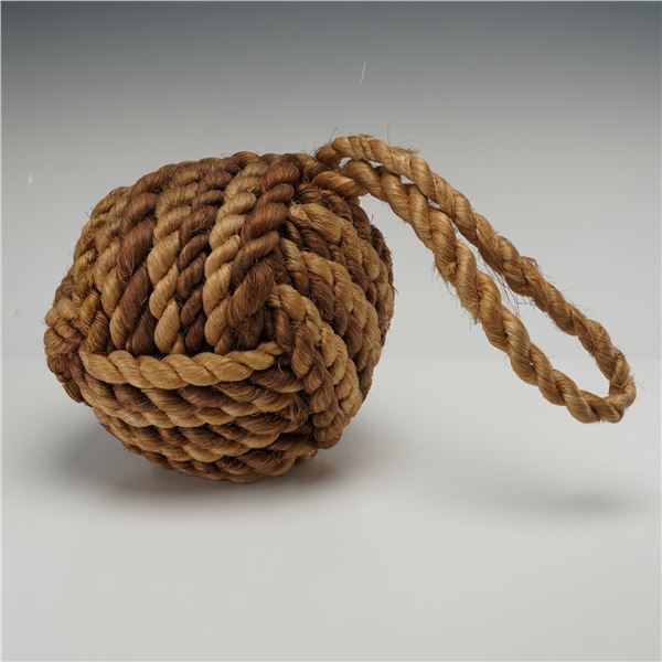 Large Maritime Rope Knot Monkey Fist Door Stop