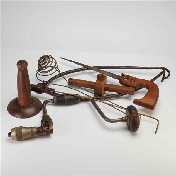 Winchester and Assorted Vintage Woodworking and Maintenance Tools, Early 20th Century