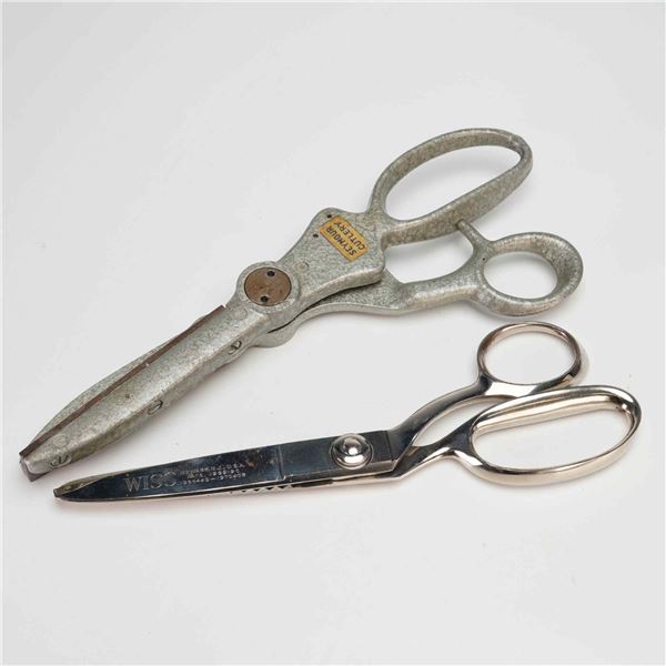 A Pair of Vintage Wiss and Seymour Cutlery Pinking Shears, Mid-20th Century
