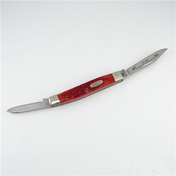 W.R. Case and Sons XX Centennial 1889-1989 Red Jigged Two Blade Folding Pen Knife