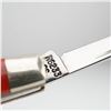 Image 3 : W.R. Case and Sons XX Centennial 1889-1989 Red Jigged Two Blade Folding Pen Knife