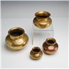 Image 2 : 4pc Indian Brass and Copper Miniature Ritual Vessels