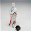 Image 3 : Japanese Porcelain Geisha Sake Decanter Tokkuri with Cork Stopper Hakusen Kiln