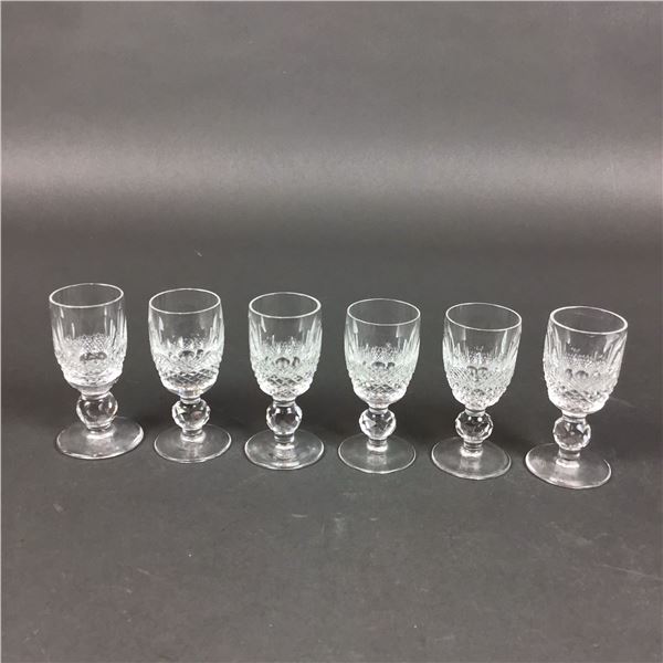 6pc Waterford Crystal Cordial Glasses, Colleen