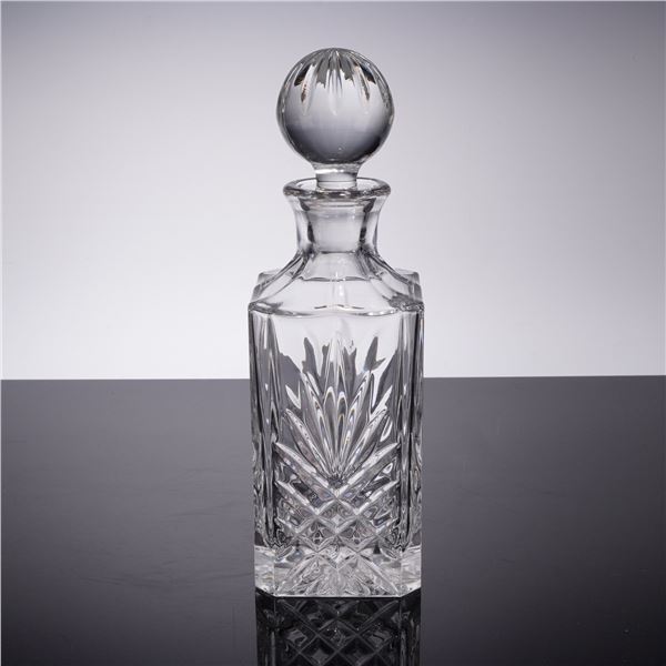 Cut Crystal Square Spirit Decanter with Stopper