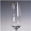 Image 3 : 4pc Martha Stewart Champagne Glass Set with Gold Rim