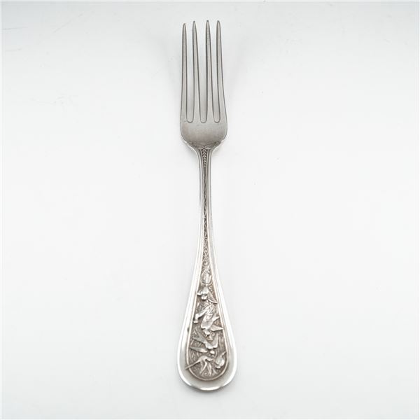 John Wendt Sterling Silver Fork, Bird Pattern