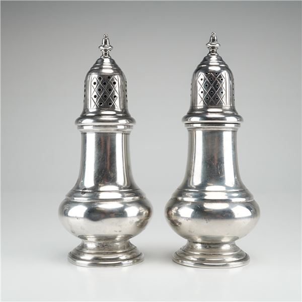 Pair of Gorham Sterling Silver Salt and Pepper Shakers Model 1111