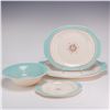 Image 1 : 4pc American Limoges Mist Cotillion Blue Pattern Ceramic Service Pieces