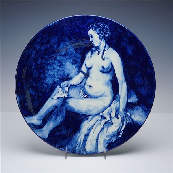 After Rembrandt Delft Hand Painted Decorative Porcelain Plate