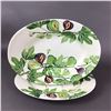 Image 2 : 3pc Neiman Marcus Italian Ceramic Fig Pattern Platters and Plate