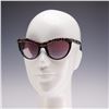 Image 1 : Prada Black with Purple Rhinestone Sunglasses SPR 04P