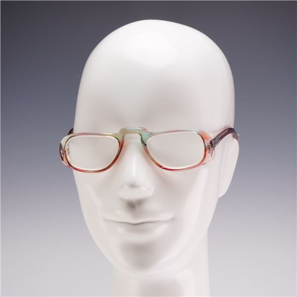 Givenchy Unico Vintage Multicolored Translucent Acetate Eyeglass Frames