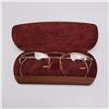 Image 1 : Shuron 1/10 12K Gold-Filled Rimless Eyeglasses with Case