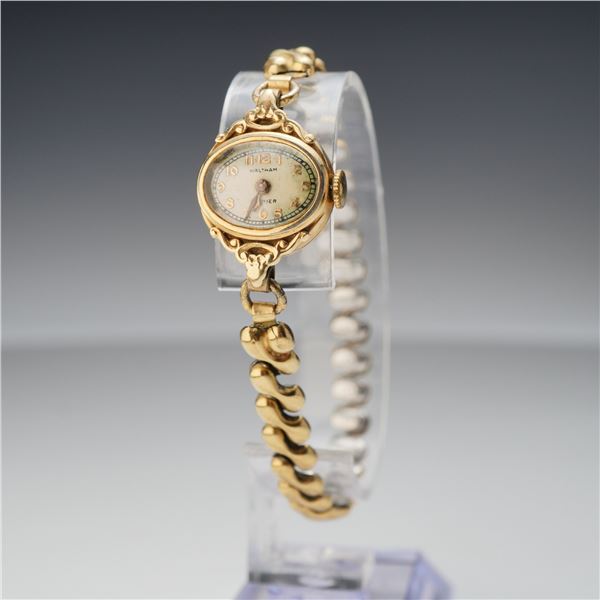 Waltham Premier 9k Gold Ladies Wristwatch