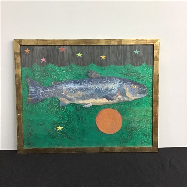 Lin Haak, 'Untitled (Salmon)', Oil on Aluminum, Unique Work