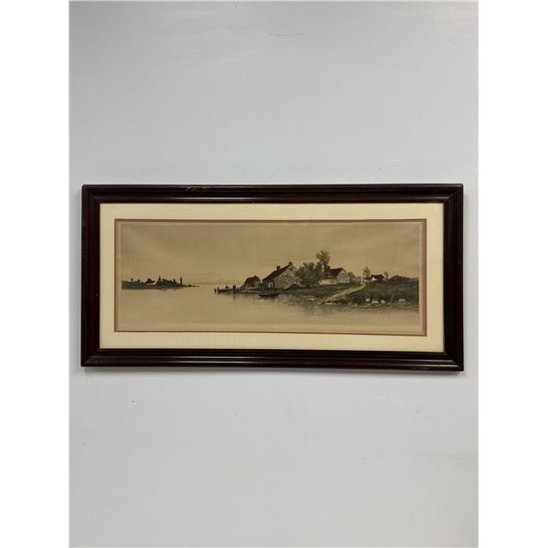 Ernest C. Rost (American, b. 1866) Etching, Fisherman's Home