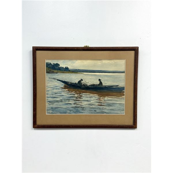Winslow Homer Framed Rowboat Watercolor Print