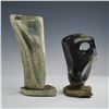 Image 1 : 2pc Abstract Carved Stone Sculptures