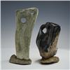Image 2 : 2pc Abstract Carved Stone Sculptures