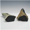 Image 3 : 2pc Abstract Carved Stone Sculptures