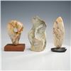 Image 1 : 3pc Abstract Biomorphic Stone Sculptures