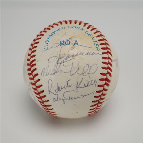 Multi-Signed New York Yankees Official American League Baseball Including Dr. James Muller and Billy