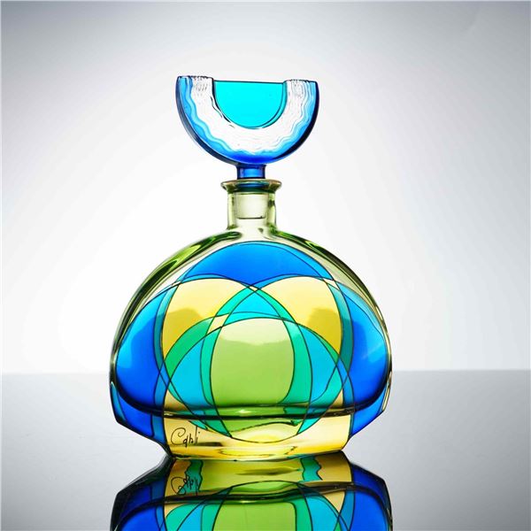 Caroli Art Glass Perfume Bottle and Stopper