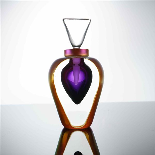 Correia Limited Edition Art Glass Perfume Bottle and Stopper