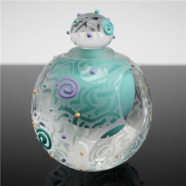 Susan Dimarchi Art Glass Perfume Bottle with Stopper