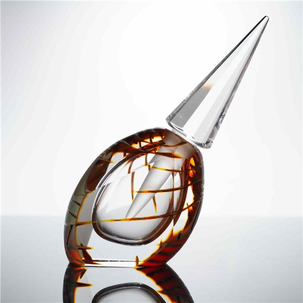 Craig Zweifel Studio Art Glass Perfume Bottle with Stopper